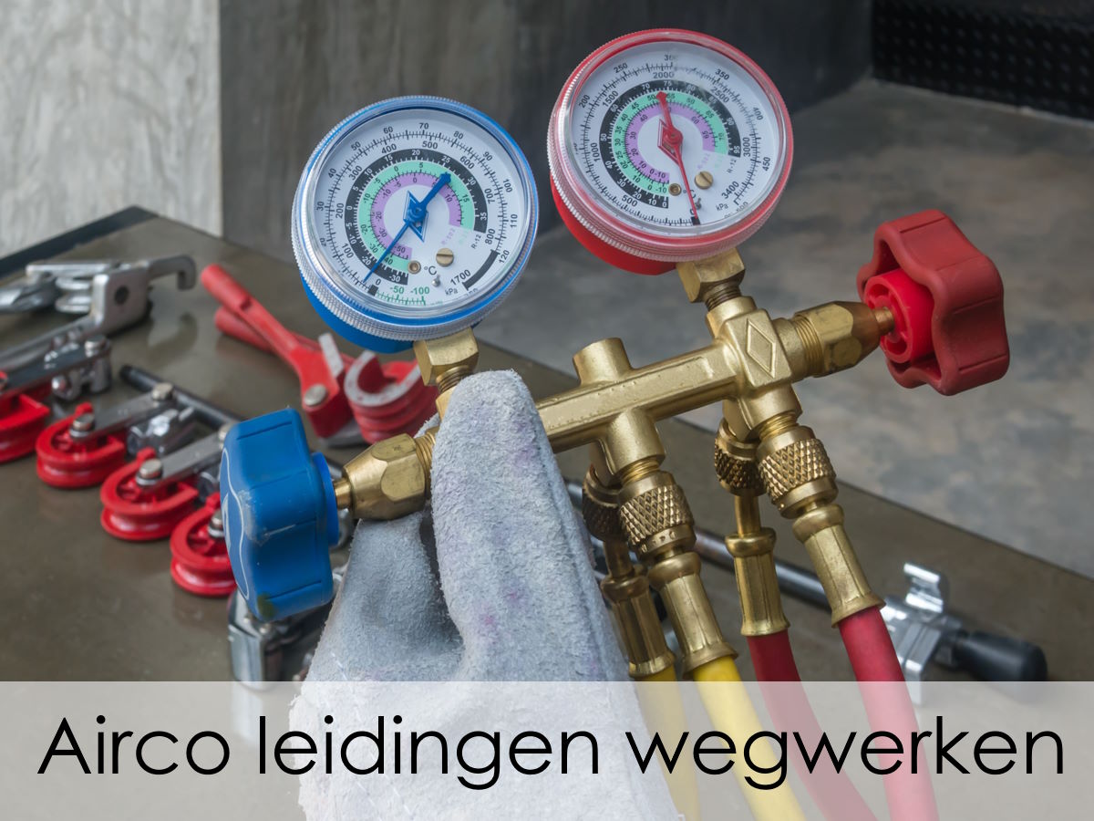 Airco leidingen wegwerken